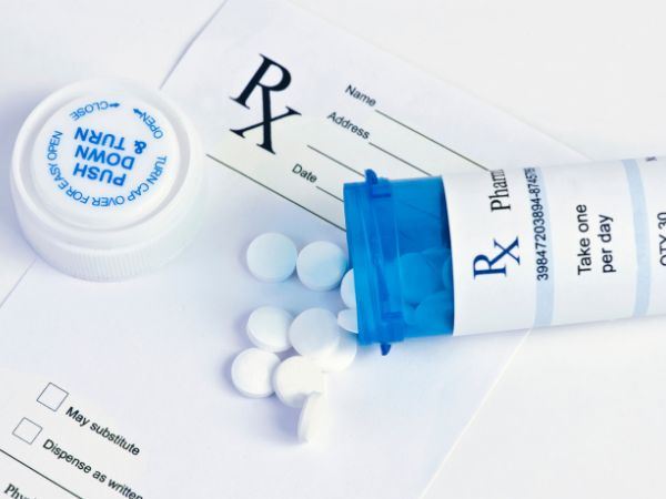 Prescription pad with pills on it